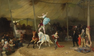 国連シルク・アン・プロヴァンス フランスのアメリカン・サーカス フレデリック・アーサー・ブリッジマン Oil Paintings